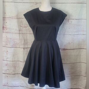 Tibi Fit and Flare Crew Neck Mini Dress Size 4